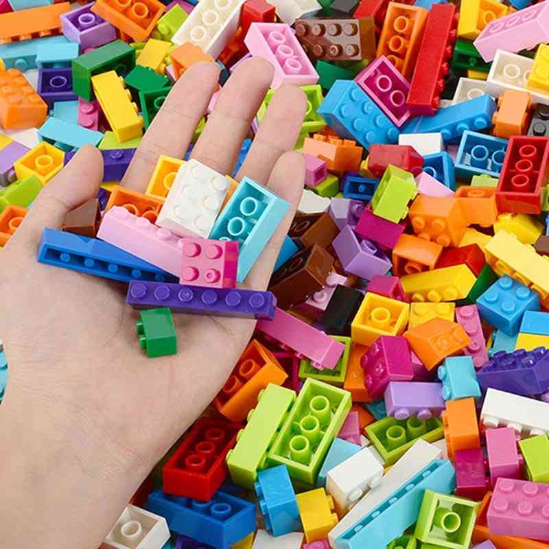 Byggesten city diy kreative mursten bulk model figurer pædagogisk børnelegetøj