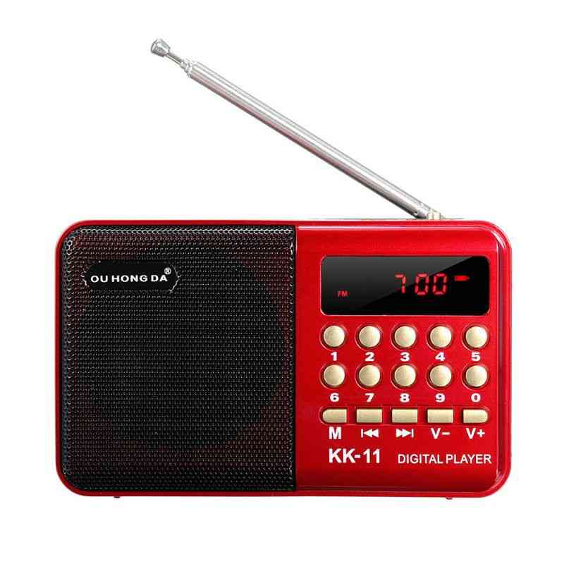 Mini Portable Handheld K11 Radio - Multifunctional Digital Fm Usb Tf Mp3 Player Speaker Devices