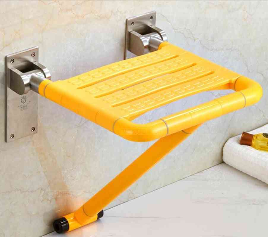 Wall Mounted Shower Bathroom Chair With Folding Seat For Bathing