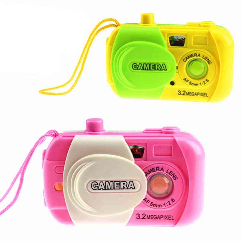 Simulazione mini macchina fotografica creativa giocattoli proiezione per bambini, macchine fotografiche giocattolo educative per bambini ragazzi ragazze (colore casuale)