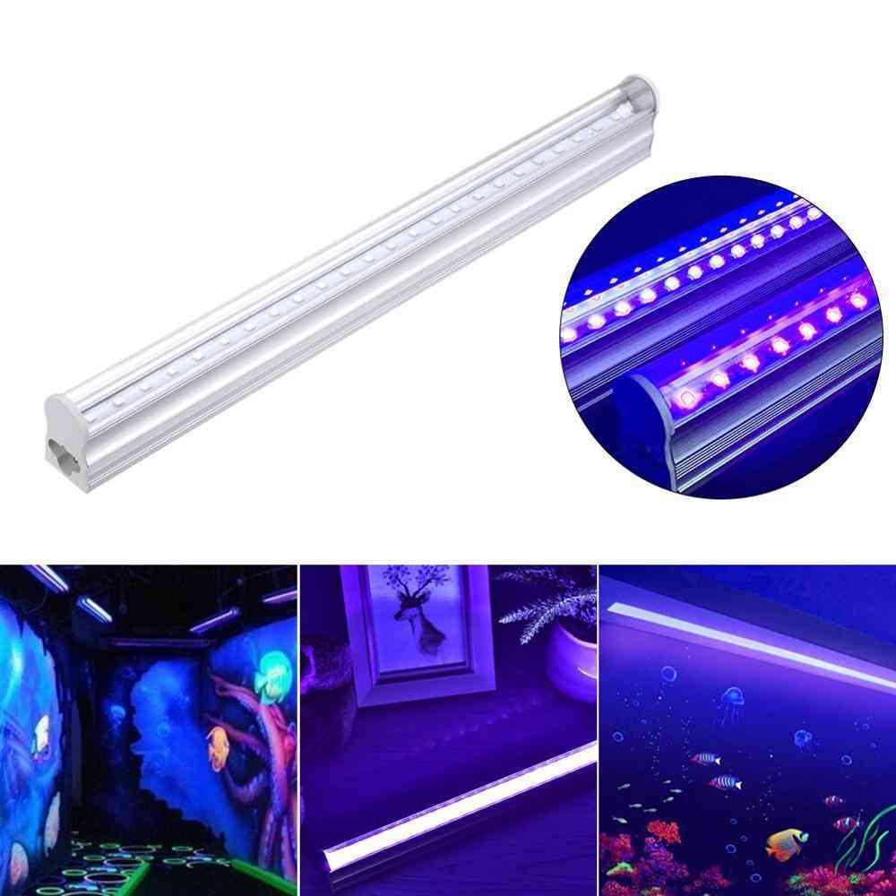 Barra luminosa a tubo a led viola uv, illuminazione con lampada 5w t5 per feste fluorescenti, luce da palco spina americana