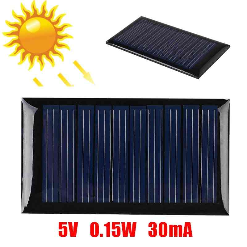 0.15W / 0.25W / 1W 5V Mini solcellepanelcelleoplader polykrystallinsk bærbar til udendørs brug - 0.25W 5V-200006157