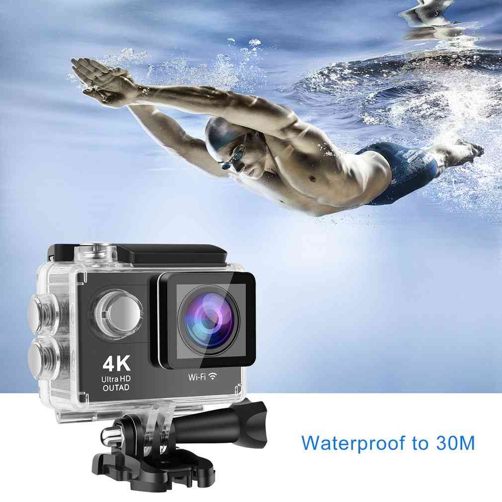 4k ultra hd wifi 30 m vattentät actionkamera -2 ltps lcd sportkamera 12,0 mp 170 linsvinkel hdmi-utgång kompakt brittisk typ -