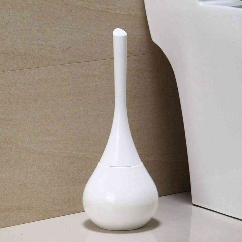 Elegant Horn Shape Toilet Brush Holder Set