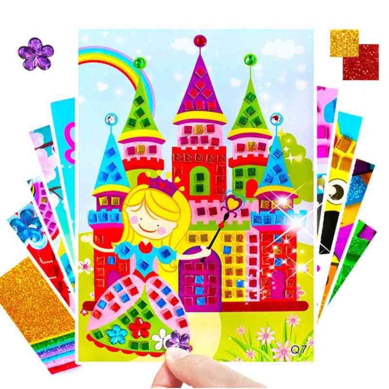 3d Puzzle -crystal Crafts Toy, Mosaic Sticker