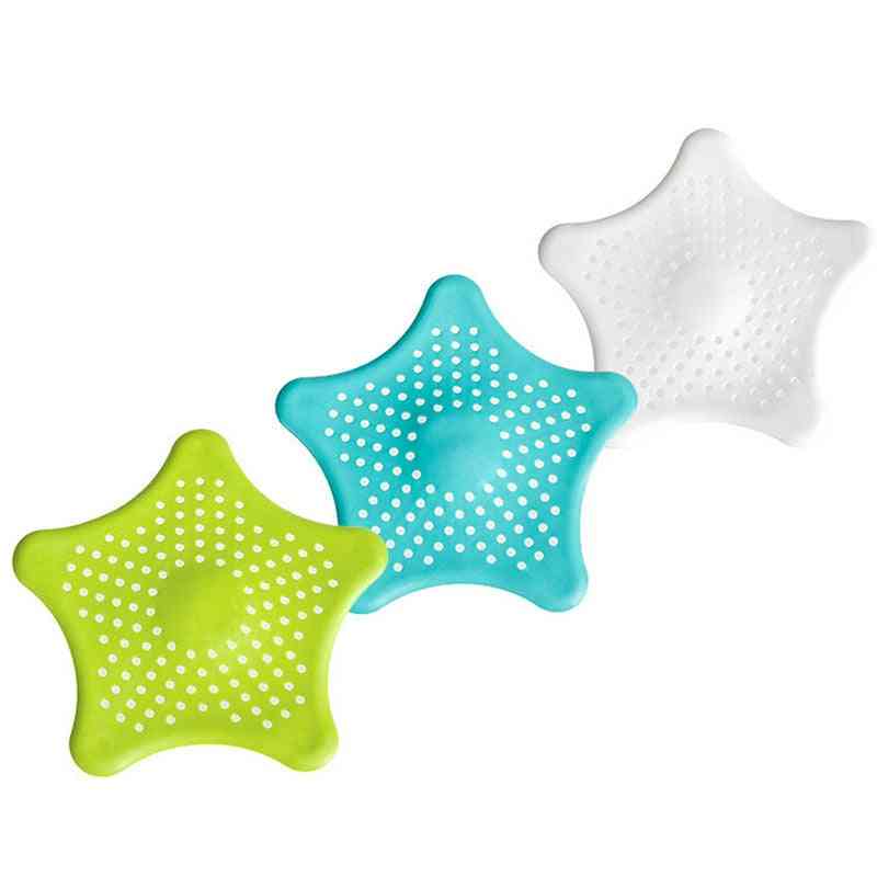 Optional Five Pointed Star Pvc Filter Waste Strainer - Bath Sewer Sink Drain Catcher Cover