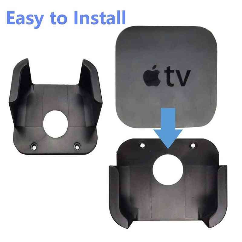 Soporte de soporte de montaje en pared para control remoto de apple tv con funda de protección de control remoto de silicona siri para apple tv 4th 4k