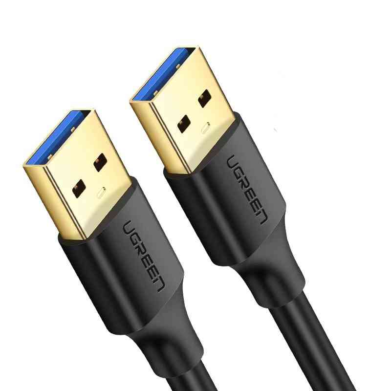 Câble d'extension USB vers USB, tapez une extension mâle vers mâle 2.0 pour radiateur / disque dur / webcam
