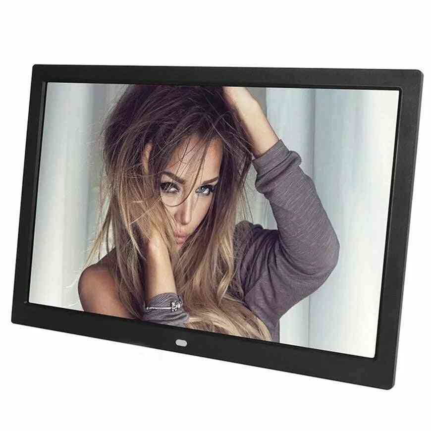 15 Inch, 16:9 Led Widescreen-digital Photo Frame With Holder & Remote Control