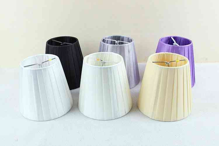 Modern Colored Light Lamps With Fabric Lamp Shades