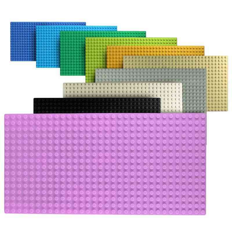 32 * 32, 32 * 16 pontos blocos de placas de base clássicos - placas de base de tijolos de tamanho pequeno, brinquedos de construção para crianças - cinza profundo de 32x32