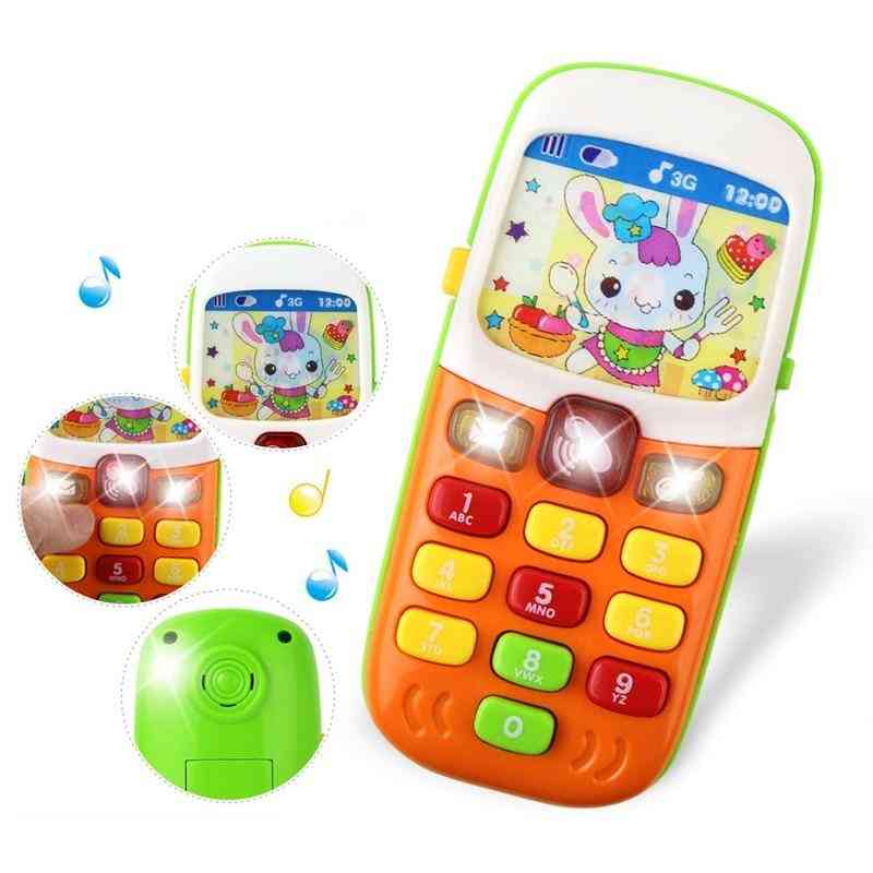 Niños bebé teléfono móvil aprendizaje educativo y música máquina de sonido juguete para niños (color al azar) -