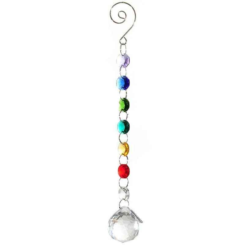 Crystal Ball Suncatcher Prisms Pendant - Glass Art Pendulum For Decor