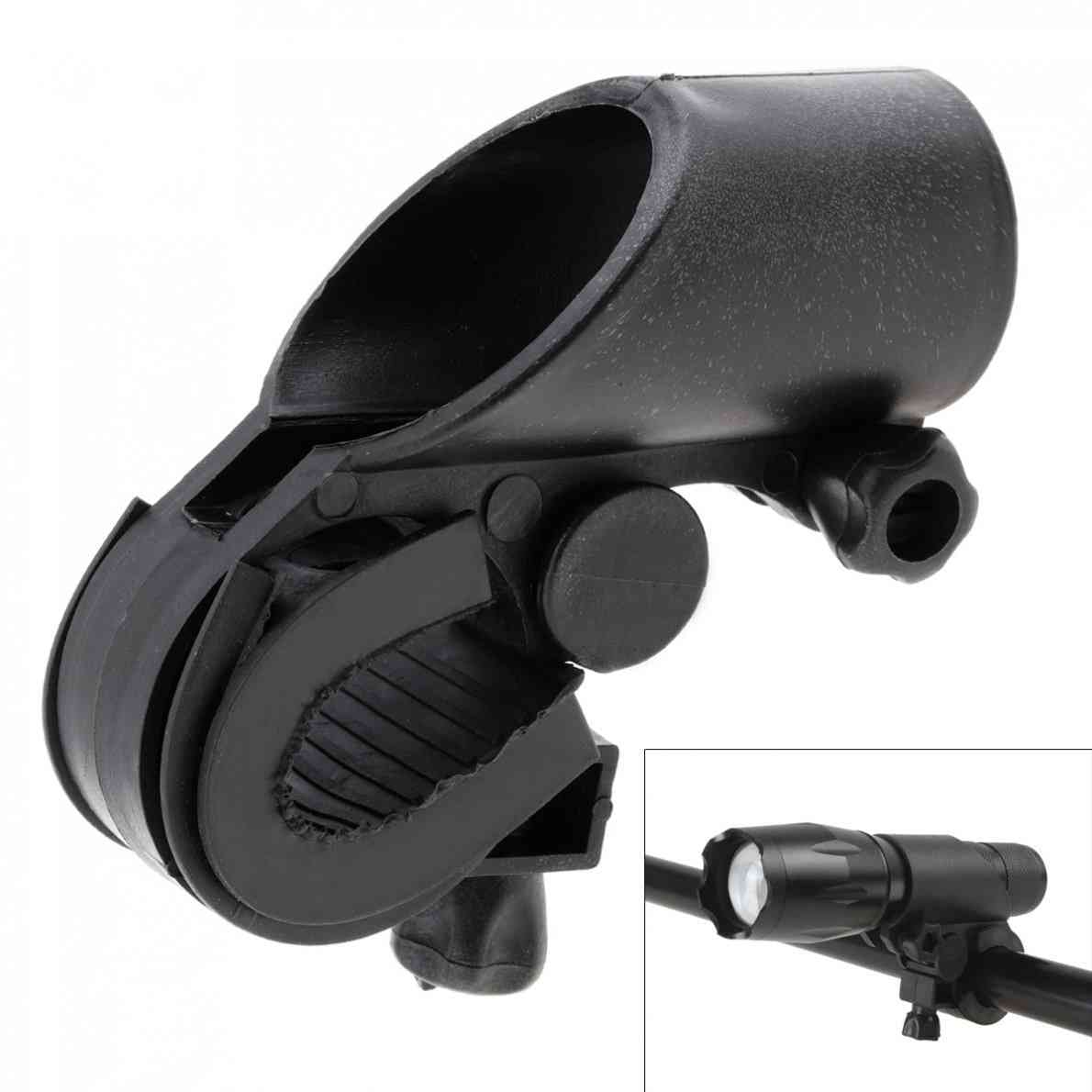 High-quality Durable Black Bicycle Light Holder Lamp Clip