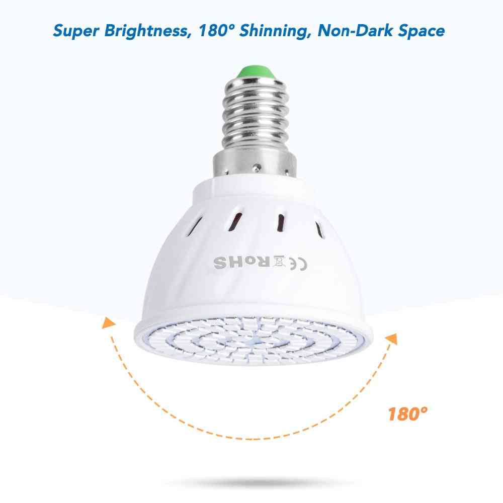 Lampe de culture à 80 LED 220 V, lampe de croissance à LED à spectre complet, système hydroponique E27 pour plantes d'éclairage intérieur