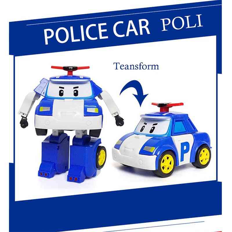Poli bilrobot, transformer køretøj tegneserie anime actionfigur legetøj