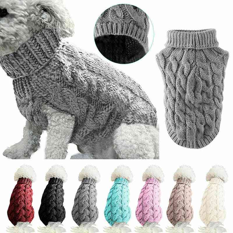 Winter Wear, Turtle Neck Design-sweater For Pets