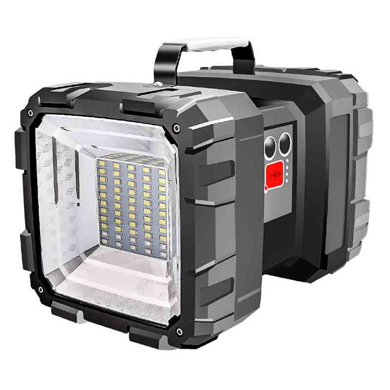 Portable, Super Bright, Double Head-large Flood Light With Multi-level Switch