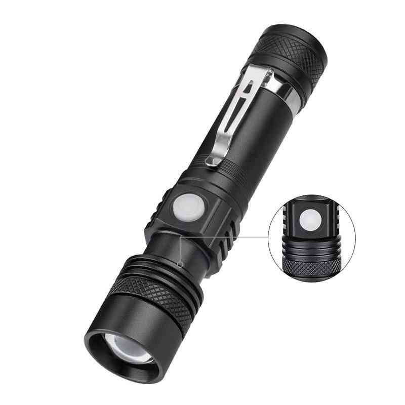 Portable Mini Led Flashlight Zoom Torch -bicycle Zooming Tactical Lamp