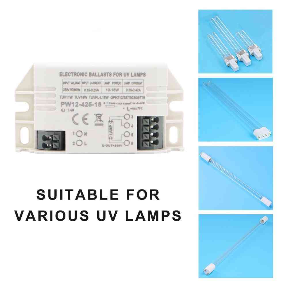 220 V 4-18 W universelle elektronische Vorschaltgeräte für G23 UV-Lampe, G10, UV-keimtötende Desinfektionslampe, G5 UV-Sterilisationsleuchten (4-18 W Universal)