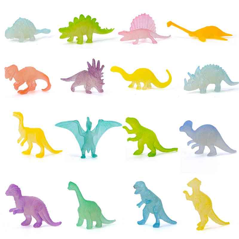 Jurassic world mini dinosaur model legetøj - plastik dekoration til børn -