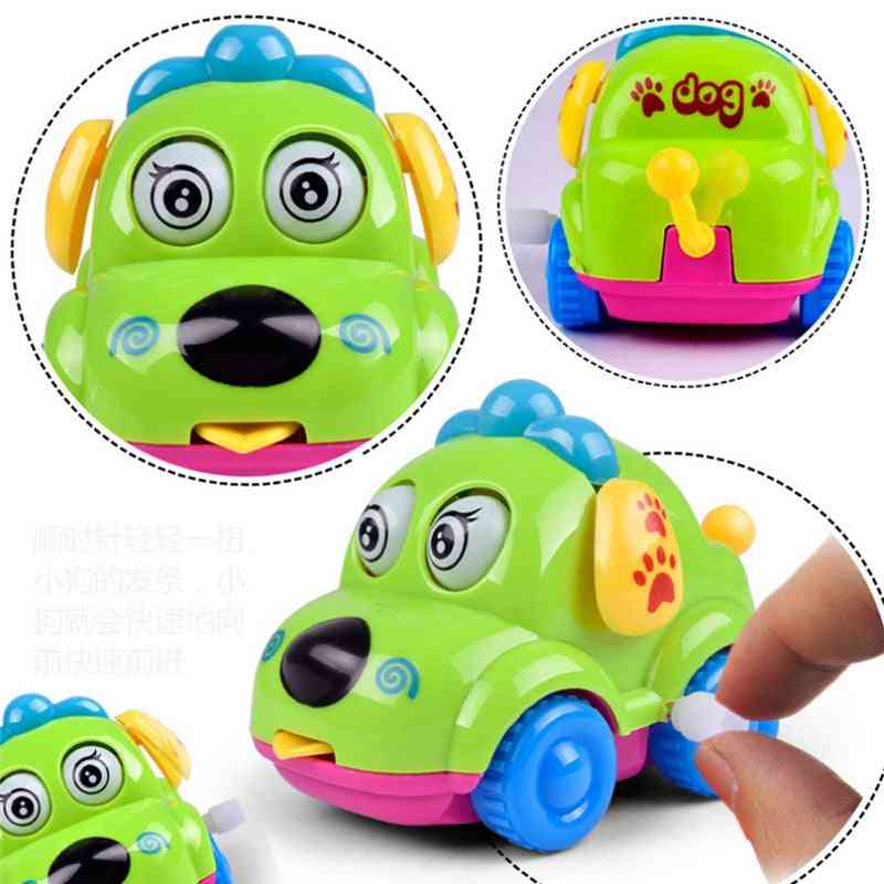 Kinderen uurwerk grappig, opwindspeelgoed - cartoon puppy tong uurwerk auto -