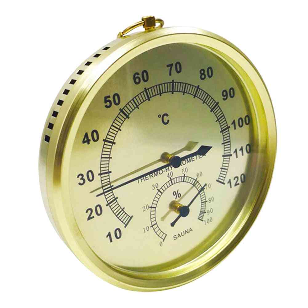 Aluminum Alloy Wall Mounted Sauna Thermo-hydrometer Tool