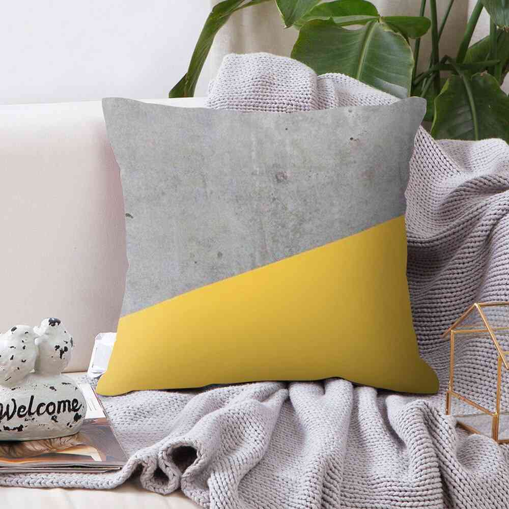 Retro gele ananas linnen katoenen kussenhoes polyester woondecoratie slaapkamer decoratieve sofa auto kussens - 1/1 st