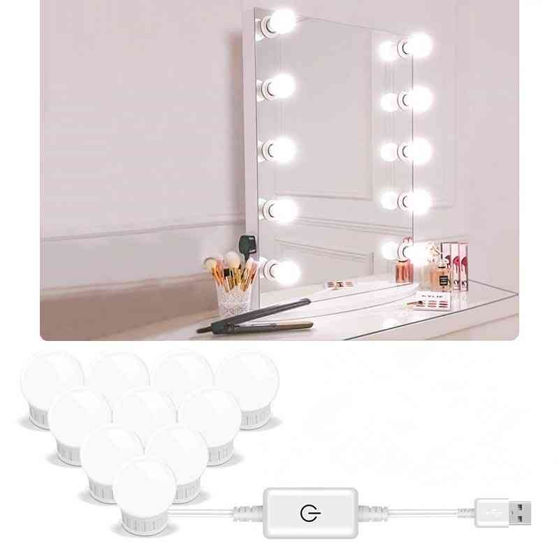 5V LED Lustro do makijażu Żarówka-Hollywood Makeup Vanity Lights Kinkiet USB 2/6/10/14 szt. - 2 szt.
