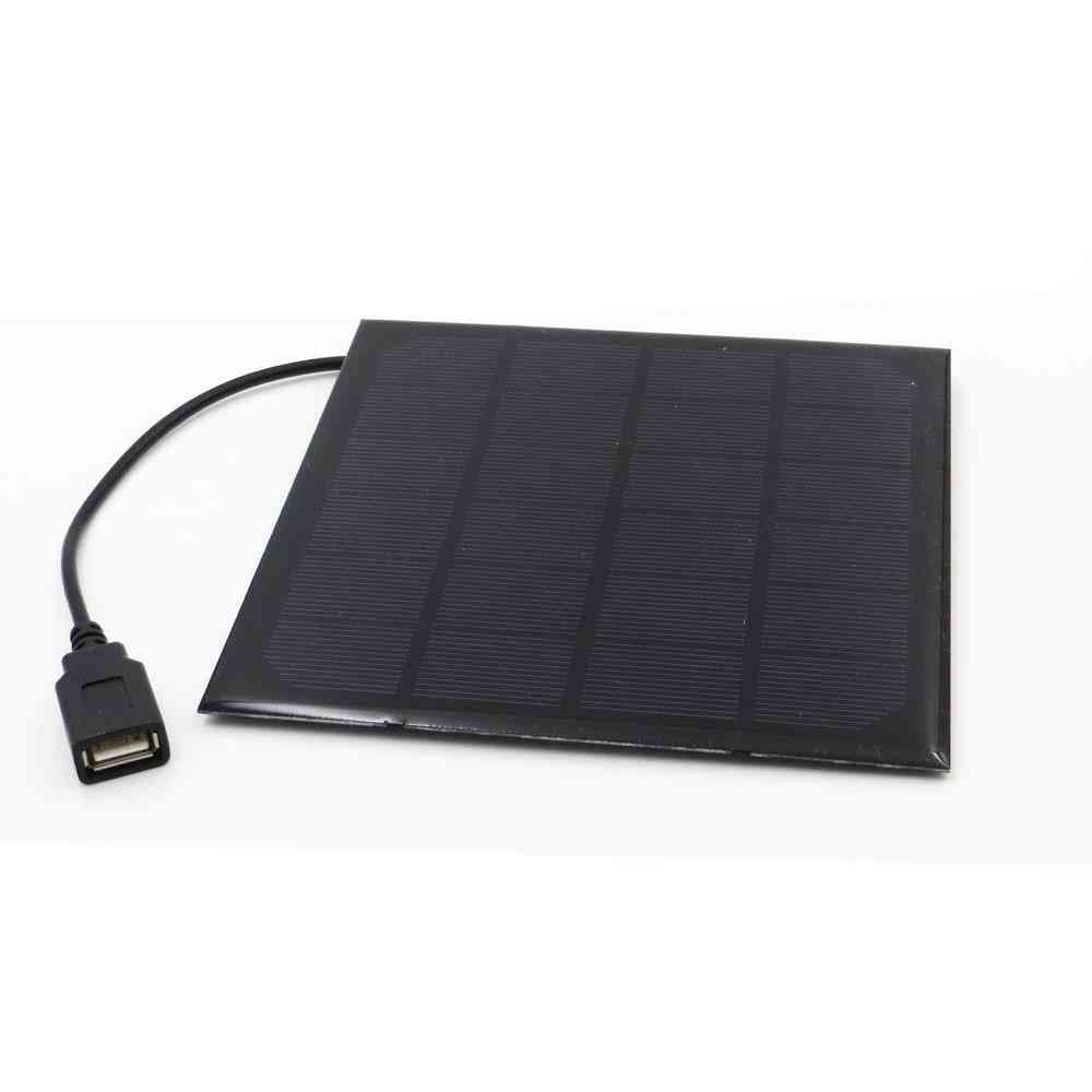 6VDC 2/3/4/5/6 Watt Solarpanel-Ladegerät, Bluetooth-Lautsprecher Powerbank Digitalkamera 5V USB-Ausgang Solarpanel 6V - 6V 2 Watt
