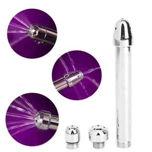 Aluminum Enema Shower Kit With 3 Heads For Vaginal / Anal Cleaning