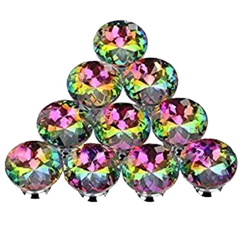 Colorful Crystal Knobs-cabinet Drawer Pulls Handle