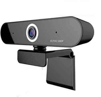 Webcam With Full And Fluid Hd 1080p Video, 2 Digital Microphone And 90 Degree Viewing Angle