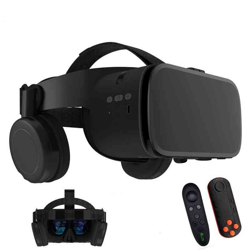 Z6 אלחוטי Bluetooth משקפיים, מציאות מדומה עבור טלפון חכם סטריאו VR אוזניות קרטון immersive עבור iPhone / אנדרואיד - רק VR ללא תיבה