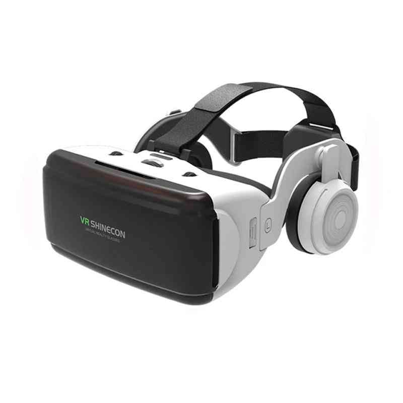 Casco casque occhiali 3d realtà virtuale per smartphone, auricolare occhiali binocolo videogioco con lente - con scatola 9090 telecomando