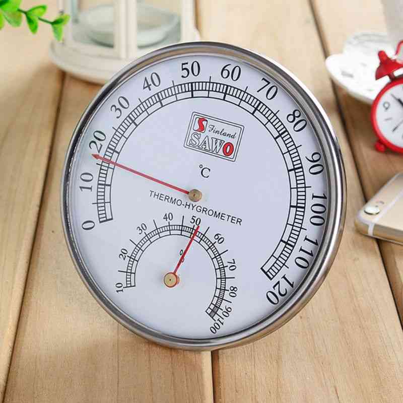 Stainless Steel Thermo-hygrometer For Sauna