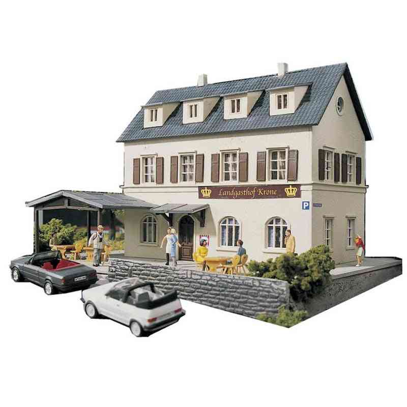 Diy 1:87 Town Hotel Architectural-model Assembly