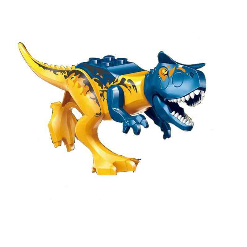 Klocki dinozaury jurajskie tyranozaur rex wyvern velociraptor stegozaur zestawy zabawki dla dzieci - 1