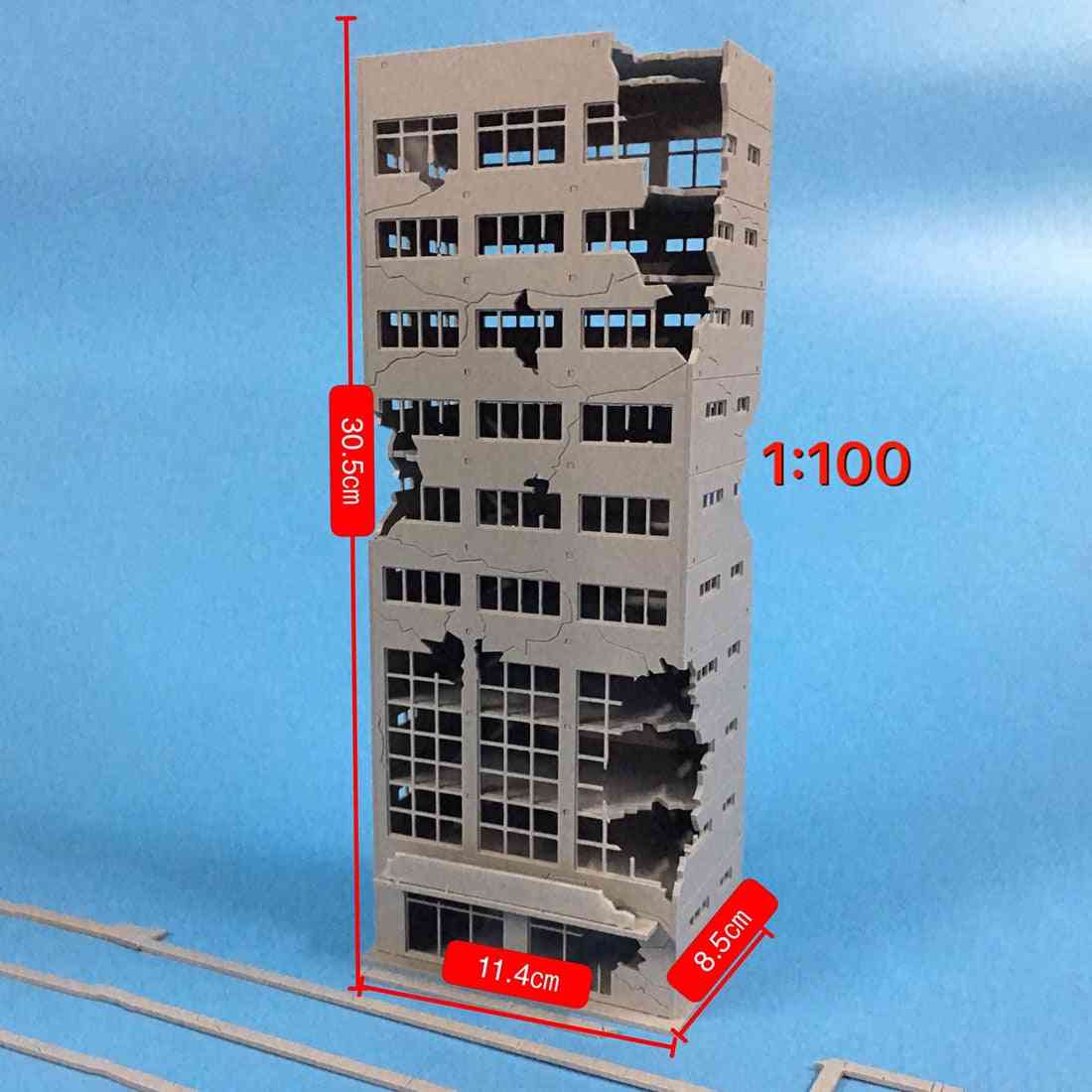 1: 100/1: 144 ho-skala, sandbordsdekoration - byggnadsmodell för byggnadsmodell - 1-förhållande 100
