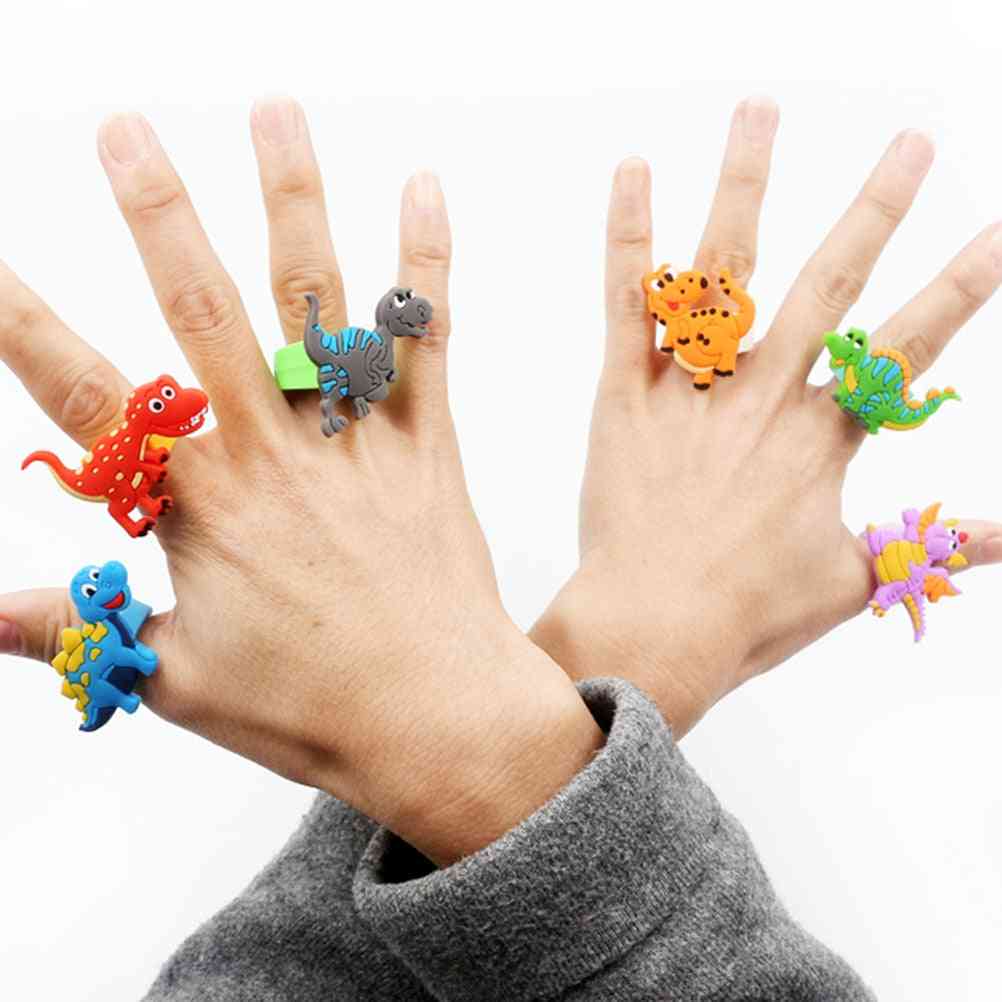 Cute Cartoon Dinosaur Design-finger Ring Toy For