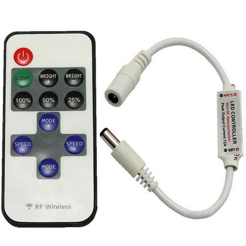 Led Dimmer Dc5-24v 12a Mini Wireless Rf Controller With  11keys
