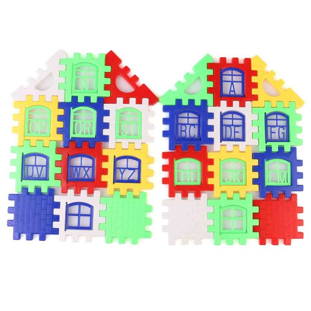 Bausteine Kind Hausbau Entwicklungsspielzeug Set 3D-Ziegel Spielzeug