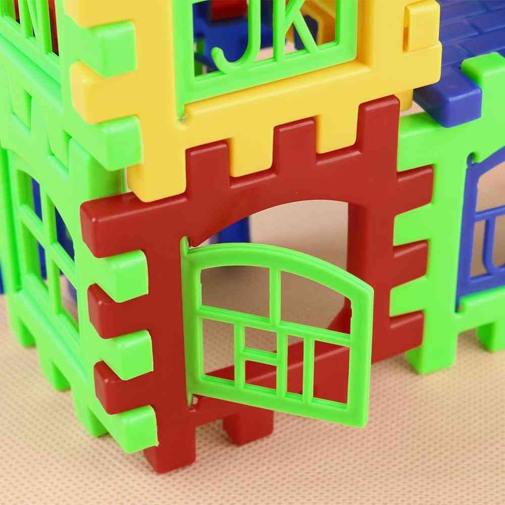 Bausteine Kind Hausbau Entwicklungsspielzeug Set 3D-Ziegel Spielzeug