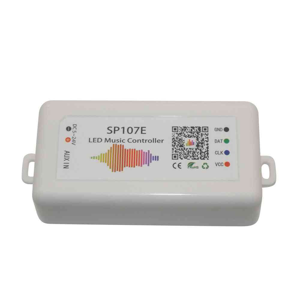 Dc5-24v sp110e / sp105e controlador bluetooth led sp107e controlador de música wifi para ws2811 / ws2812 píxeles tira de luz led