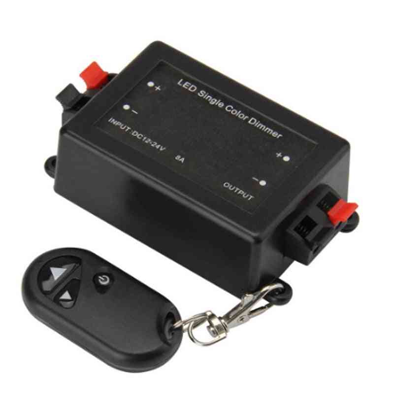 Led Single Color Dimmer 3 Key Rf Remote Control Wireless  12v 24v Dc 8a For Smd 5050 5630 3528 Led Strip Light Rope