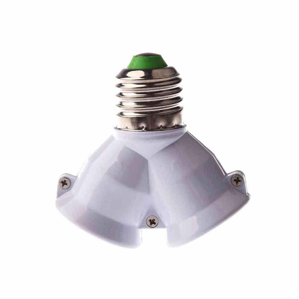 New Fireproof Material 27 Lamp Holder -e27 To 2 E27 Led Y Form