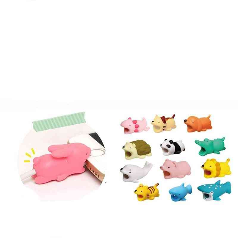 Cute Cable Bite Animals Protector - Cartoon Wire Phone Holder