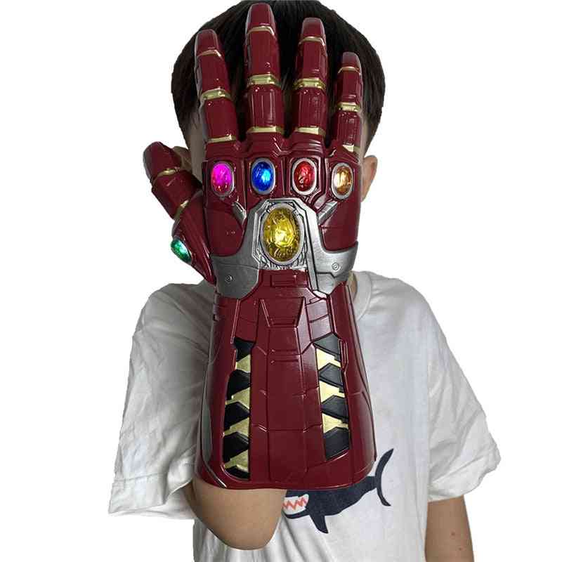 Mănuși cu lumină de fier pentru bărbați - recuzită de cosplay super-erou Tony Stark