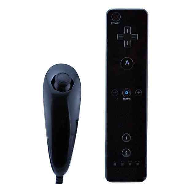 Motion Sensor Remote Controller With Wired Nunchuck For Nintendo Wii Console