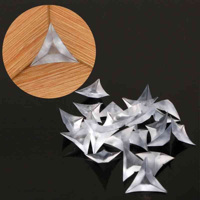 Clear Acrylic, Triangle Shaped-anti-dust Plugs For Furniture/cabinet/drawer Corners